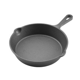 Cast Iron Skillet, 3-Piece Frying Pan Set (6, 8, 10 in), Heavy-Duty Skillets with Heat-Resistant Handle, Pre-Seasoned Chef's Pan, Kitchen Cookwar
