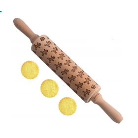 Rolling Pin Christmas Embossing (Option: 8style 43cm)