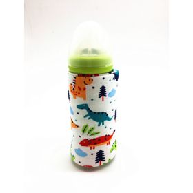 USB Milk Water Warmer Travel Stroller Insulated Bag Portable Baby Nursing Bottle Heater Cover Baby Food Warmer Bottle Warmer (Option: Dinosaur)