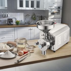Grain Grind Mill Grain Grinding Machine 2200W Food Processing Machinery (Option: Silver)